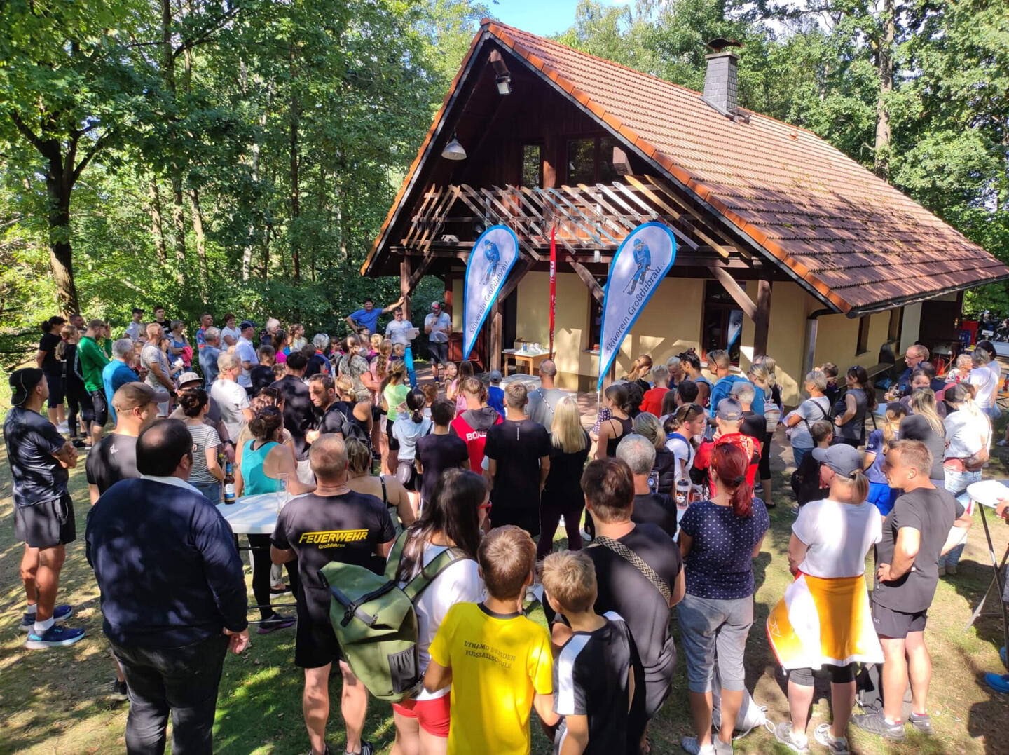 Siegerehrung beim Crosslauf um den silbernen Skistiefel