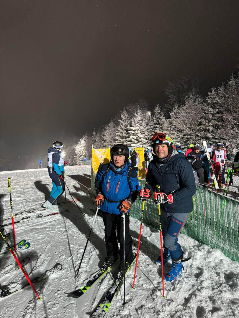 Gründungsmitglied Dieter Petasch mit Sohn Sven