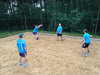 Der Volleyballplatz am Skihang